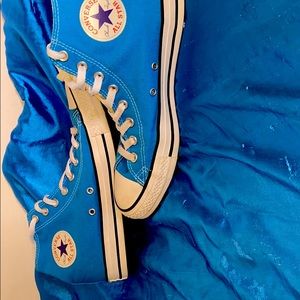 Blue Converse High Tops